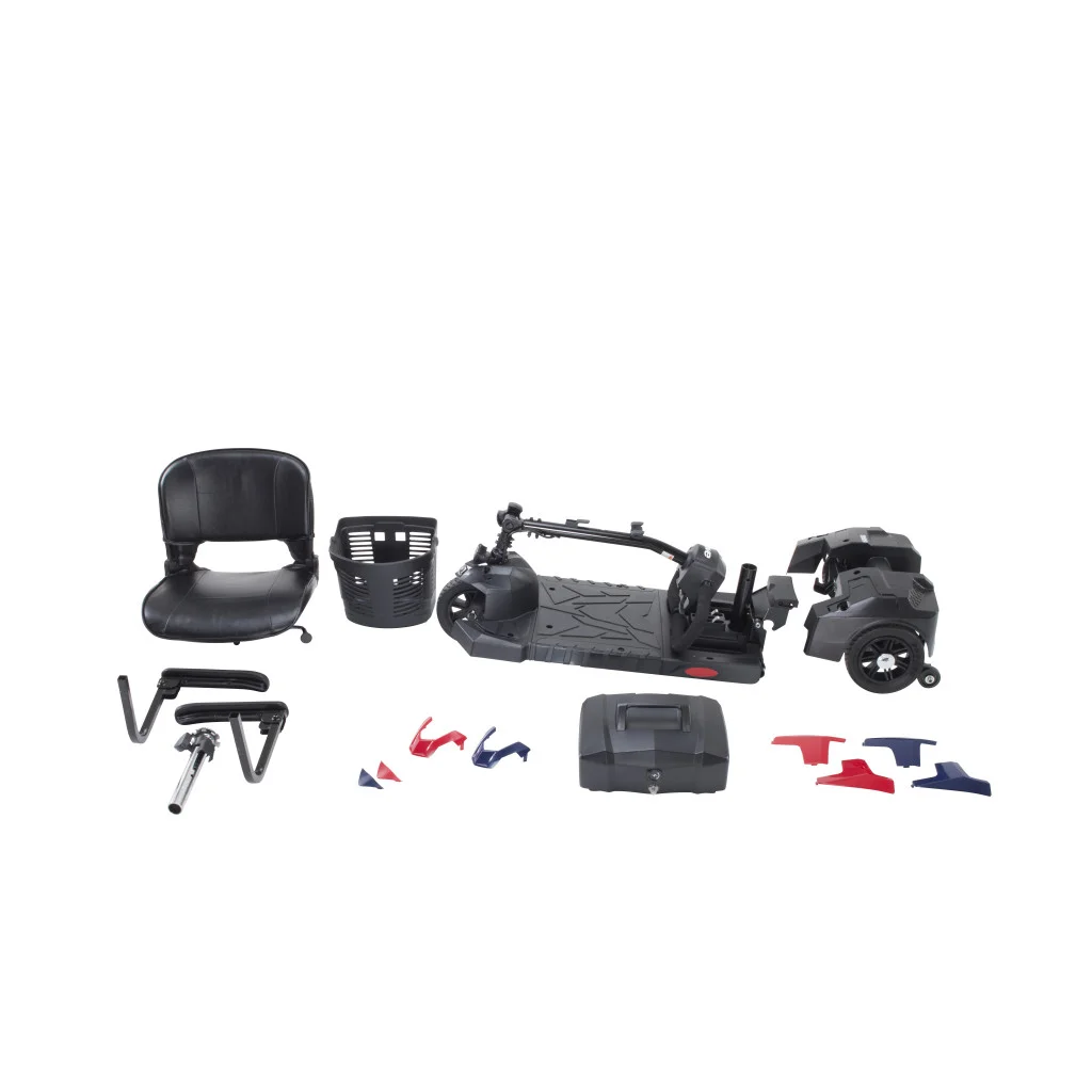 mobility scooter disassembled
