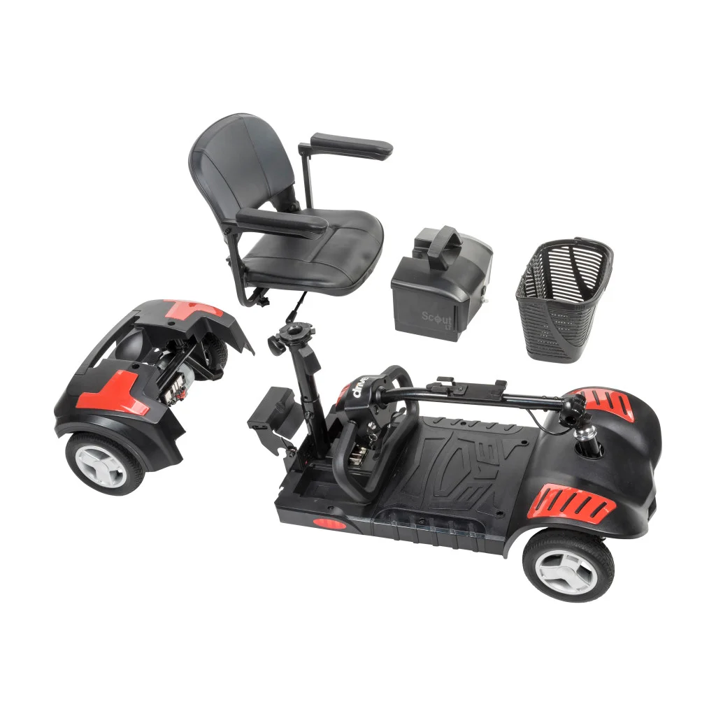 4 wheel scooter assembly