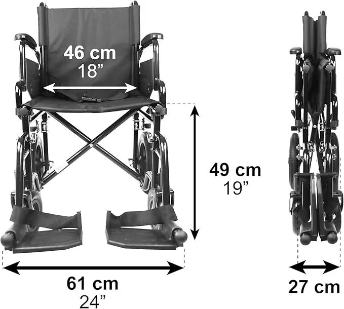 Transport chair Dimension